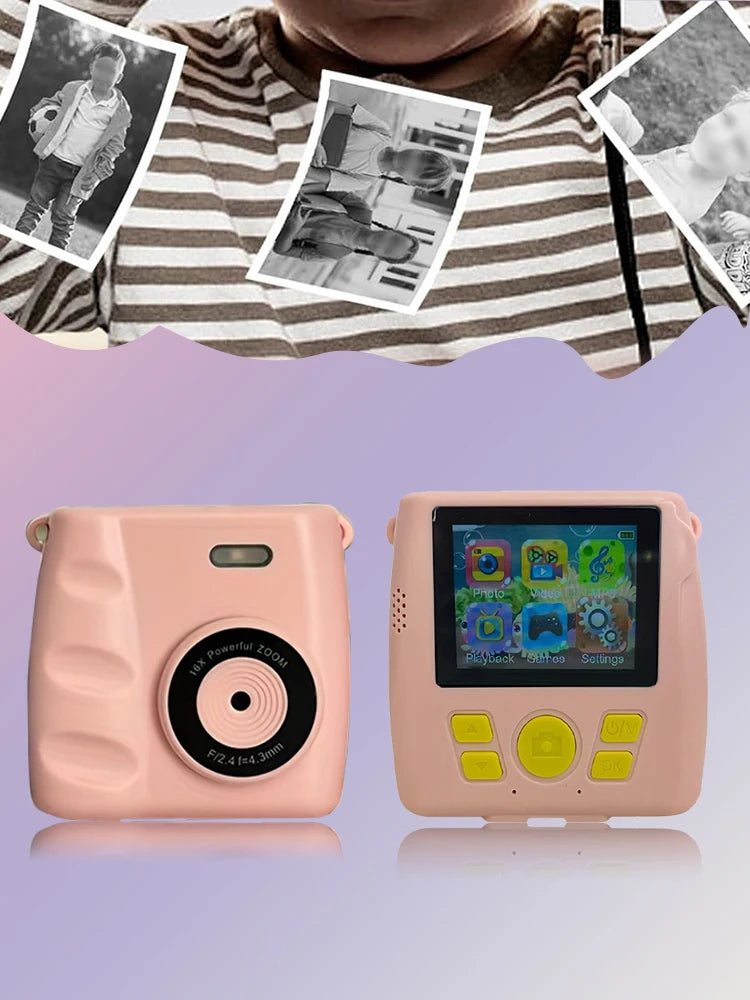 Kinder-Digitalkamera mit Sofortdruck und 2,4-Zoll Bildschirm
