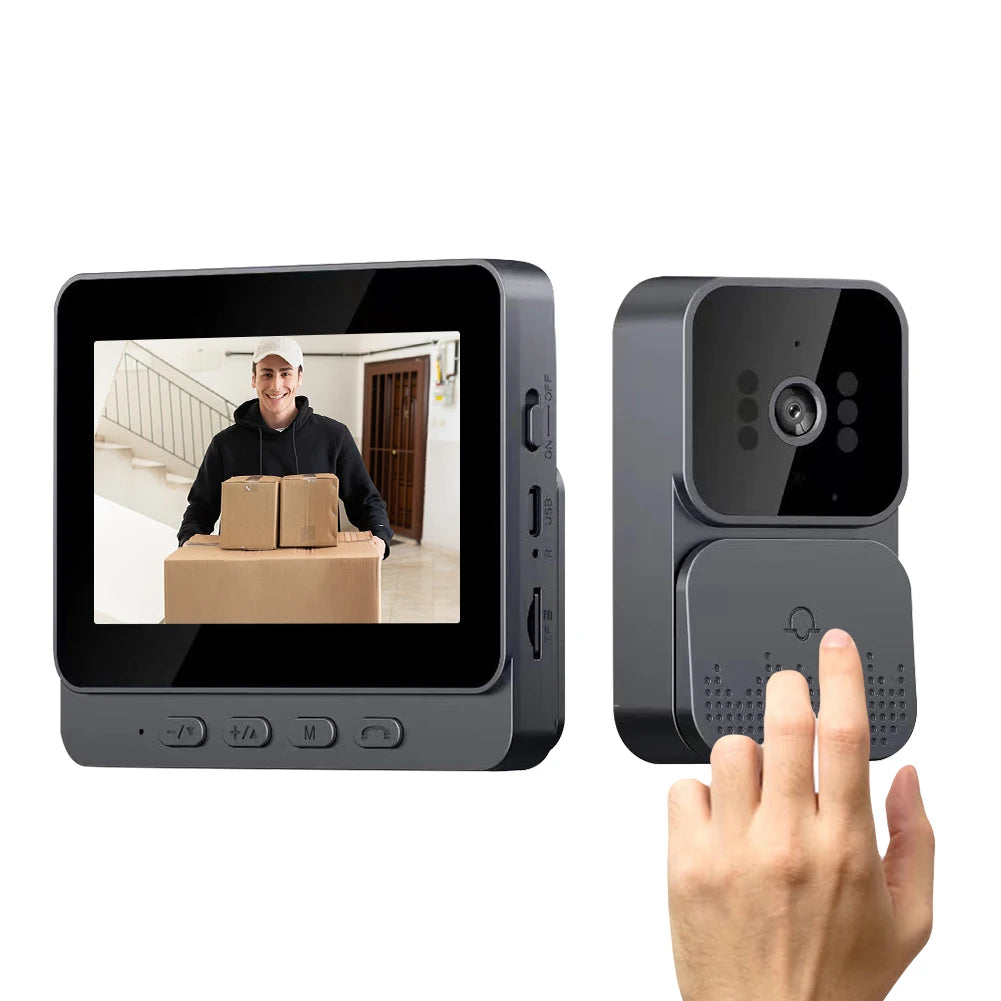 Kabellose Video-Türklingel mit 1080P Kamera & 4,3" IPS