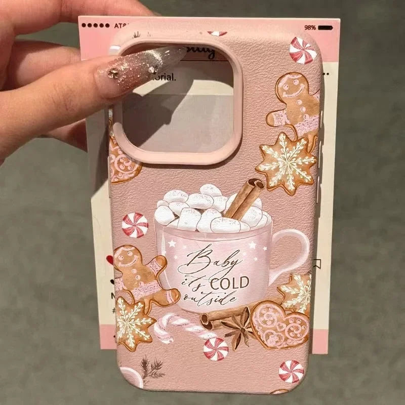 Weihnachts Hülle für iPhone 17 mit Lebkuchen Design