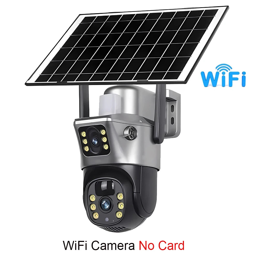 4G Solar IP Kamera Dual 8MP 4K Outdoor Sicherheit