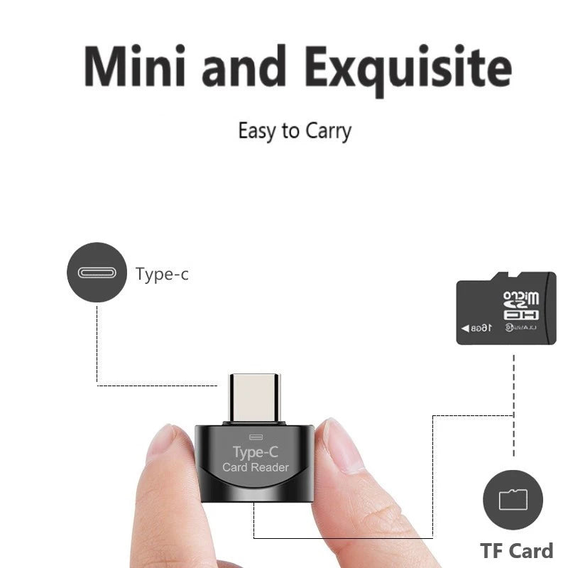 Schneller Typ-C Micro-SD Kartenleser Adapter