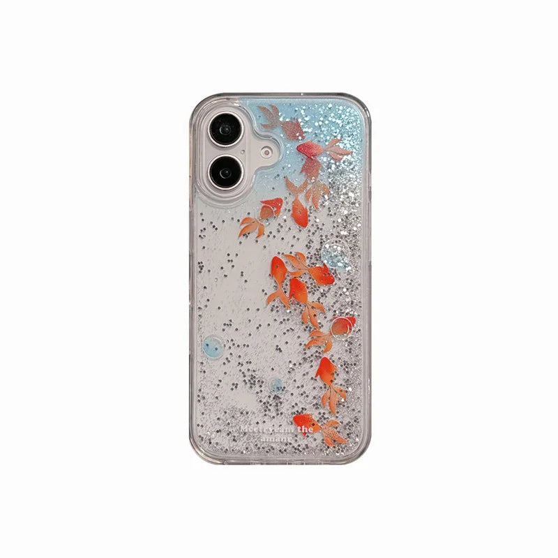 Goldfisch Quicksand Hülle für iPhone 17 Pro Max