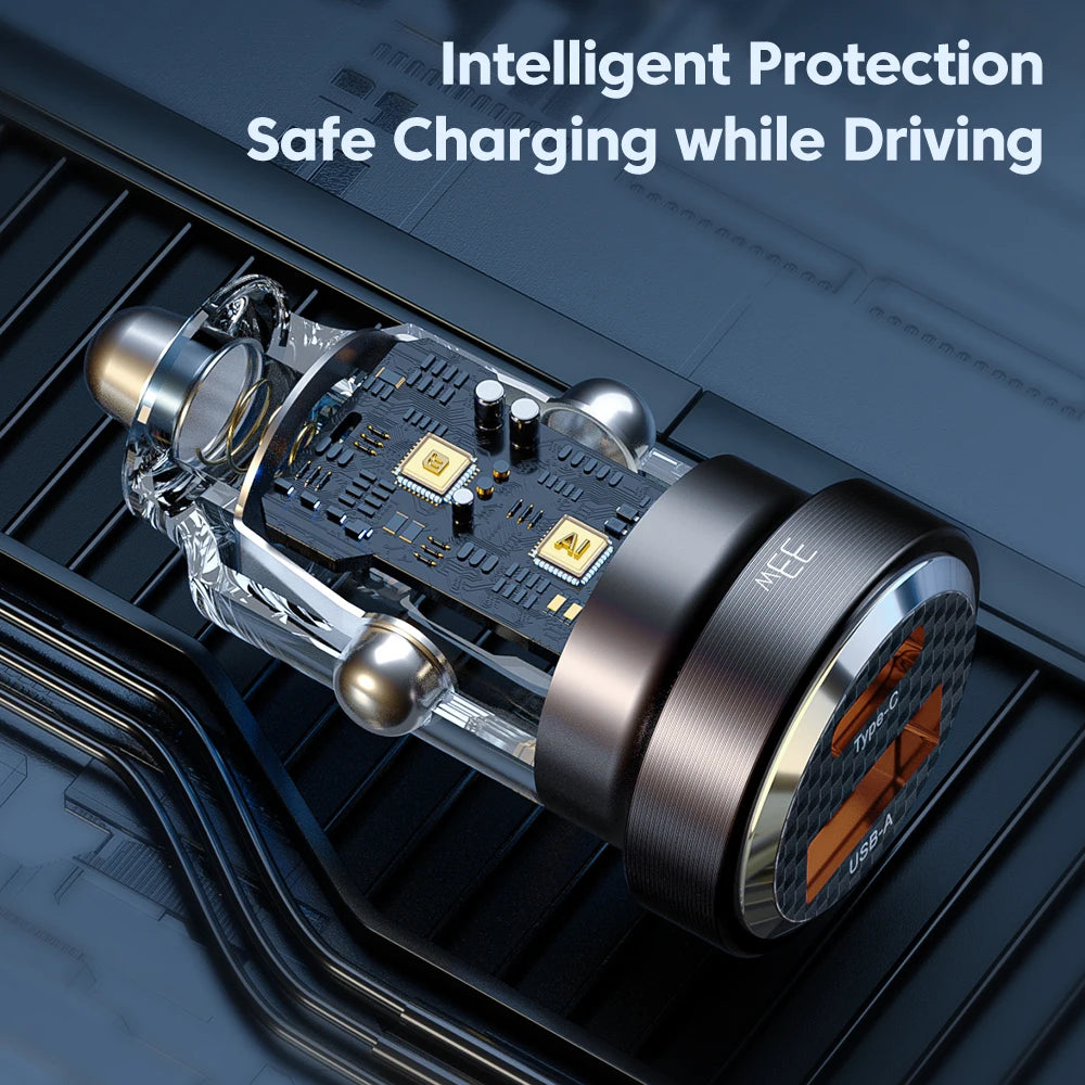 33W USB C Autoladegerät Schnellladung