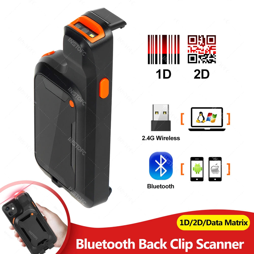 Kabelloser 2D QR-Scanner mit Bluetooth und USB