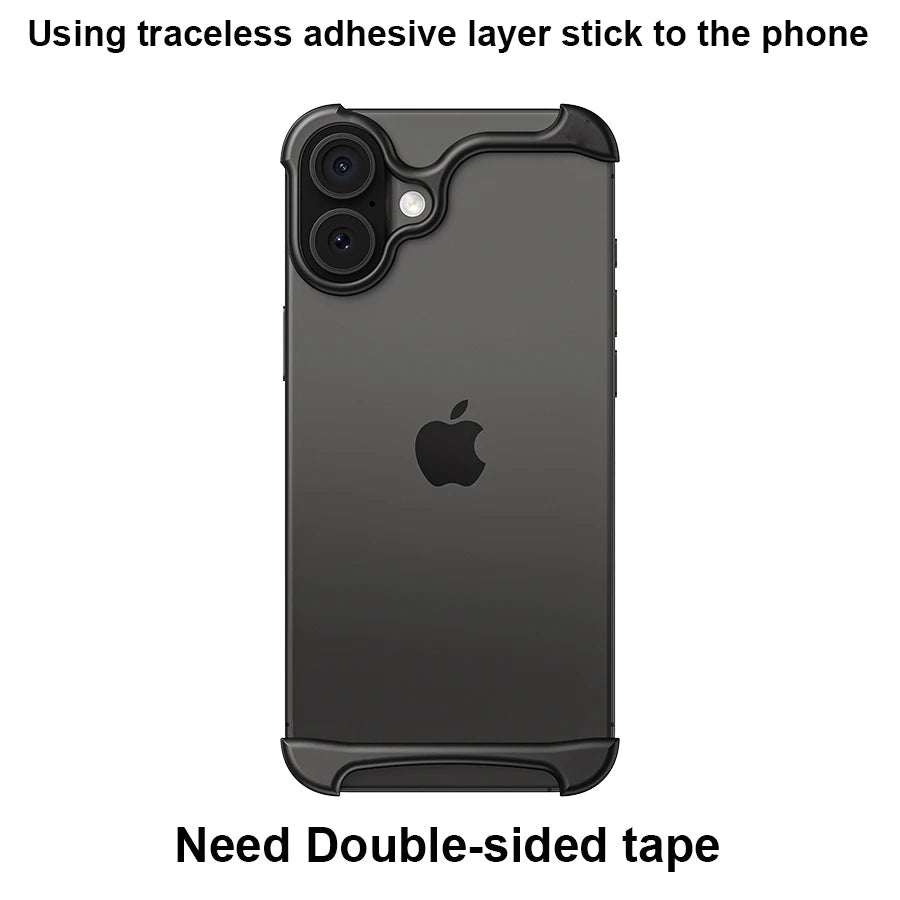 Luxus Arc Metall Bumper Hülle für iPhone 17 Pro Max