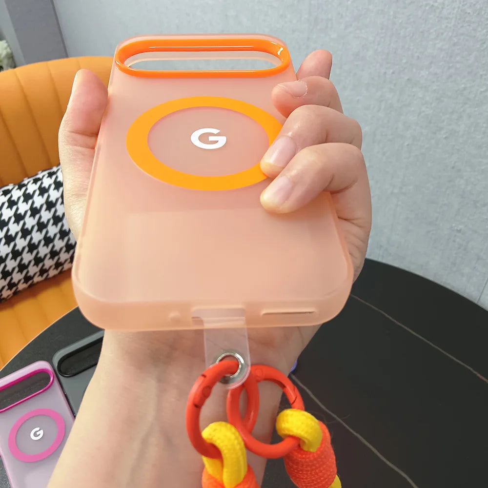 Mattierte transparente Handyhülle mit Band