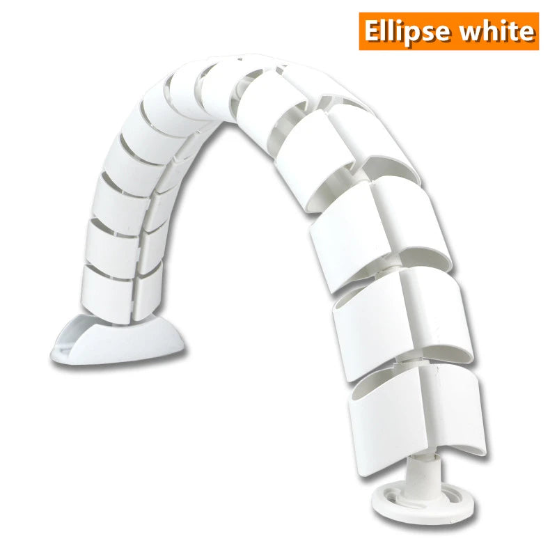 Schwarzes verstellbares Kabelmanagement für Stehpulte