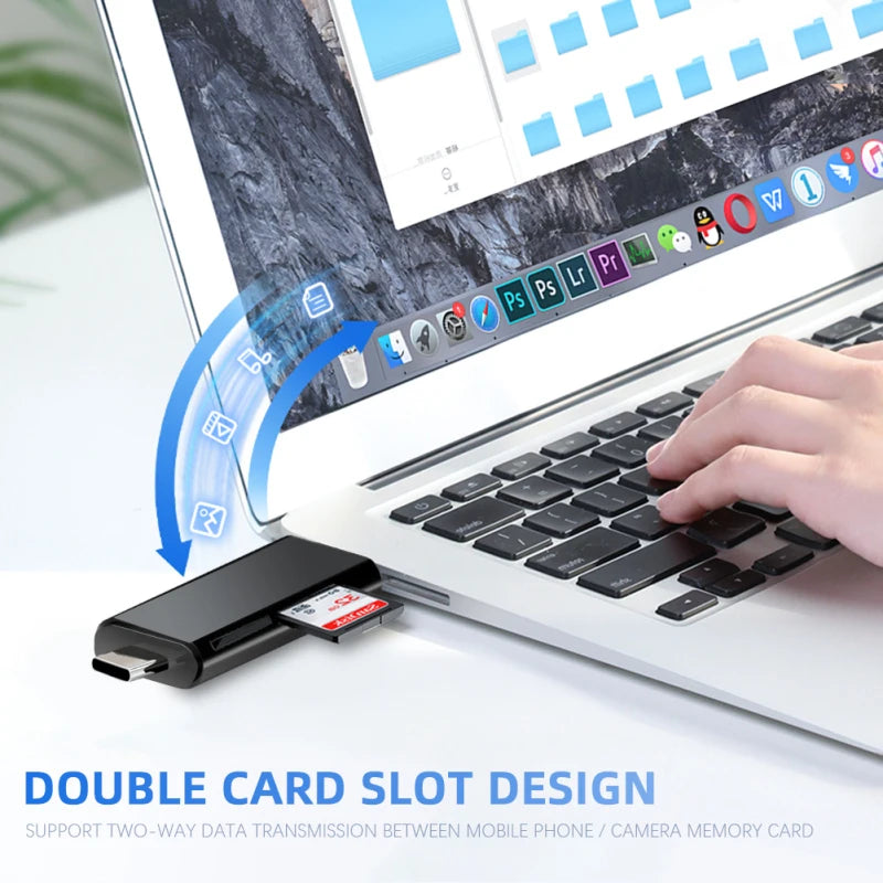 USB 2.0 Typ-C & Micro-USB OTG Kartenleser Adapter