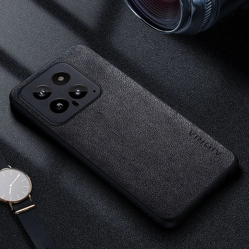 Premium Lederhülle für Xiaomi 14 Serie