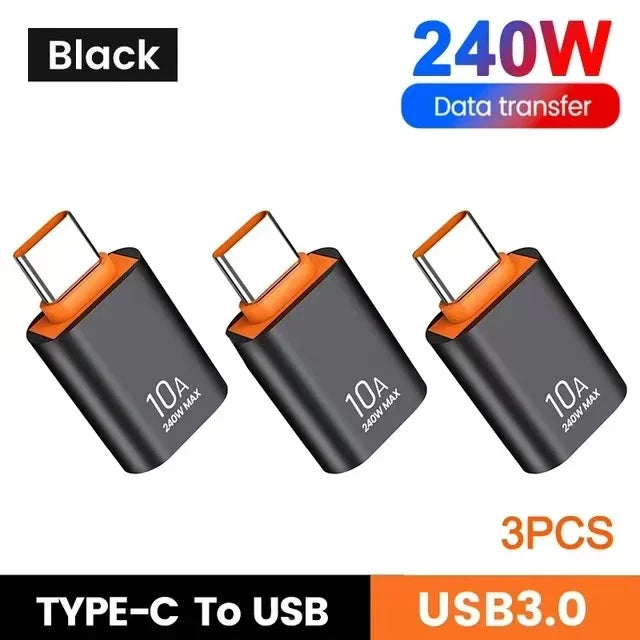 USB-zu-Typ-C Adapter 10A OTG Konverter