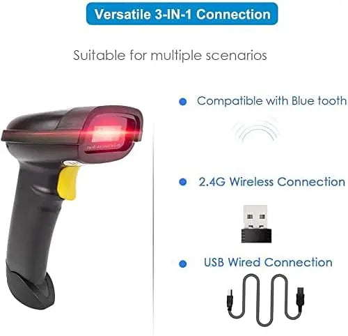 Wireless 2D QR Barcode Scanner Bluetooth Mobile