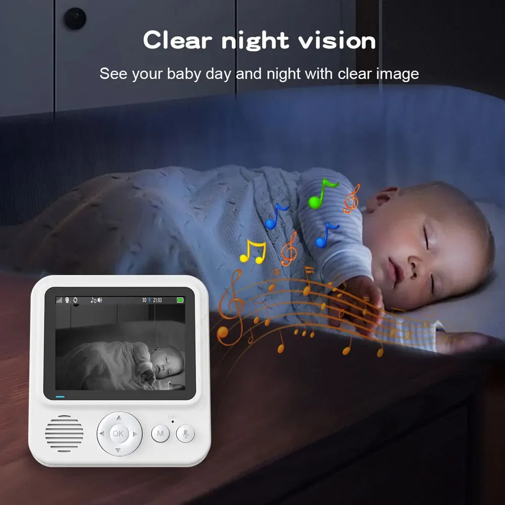 2.8 inch baby monitor with night vision and audio
