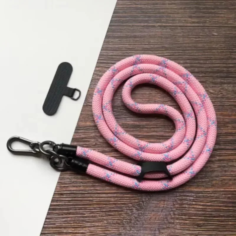 Adjustable phone lanyard, detachable neck strap