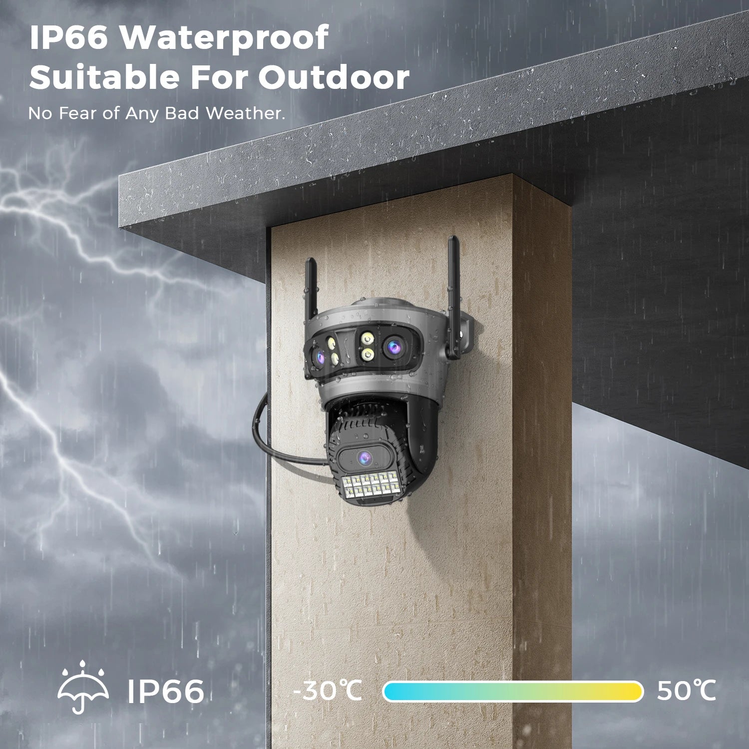 15MP WLAN PTZ Außenkamera mit Auto-Tracking & Zoom