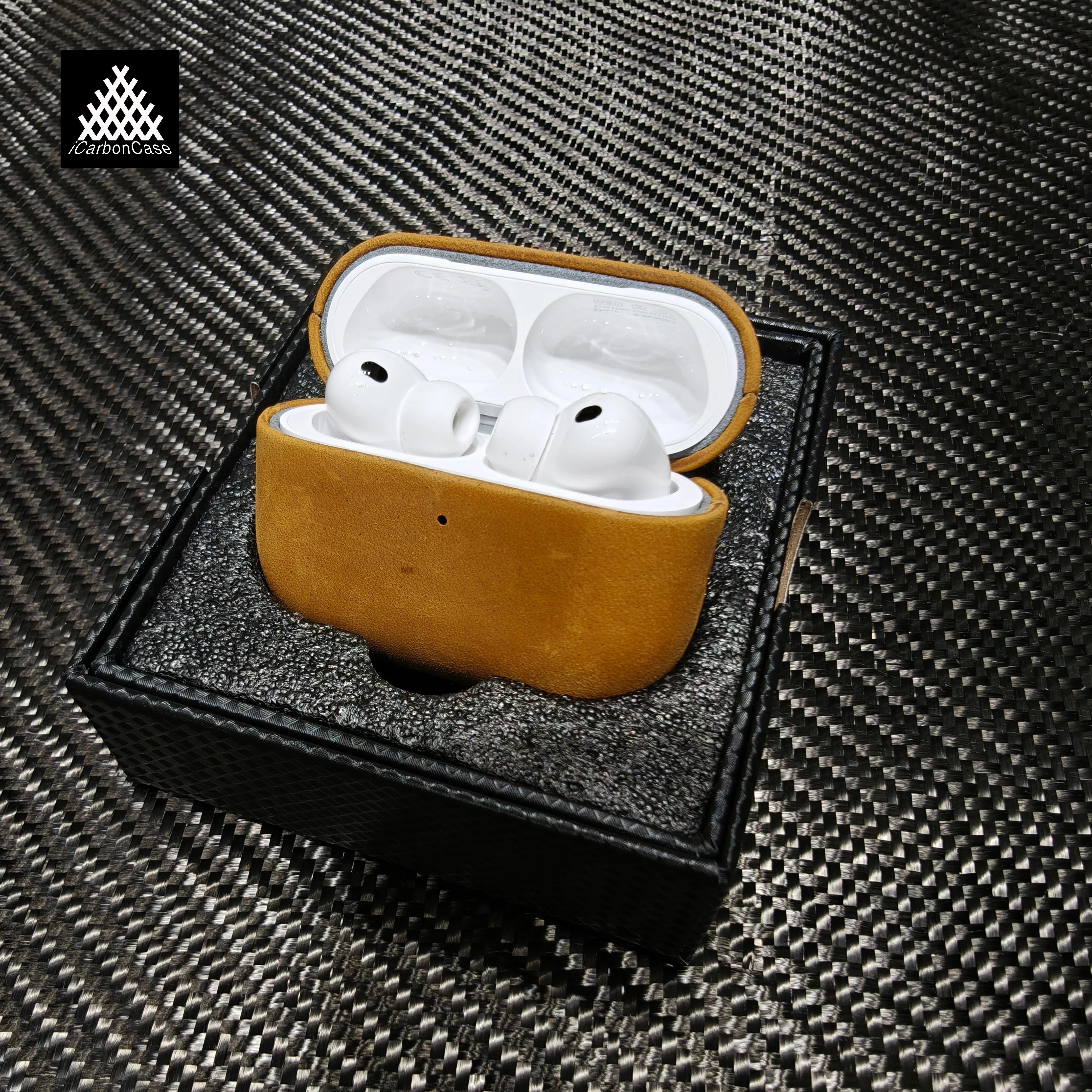 Handgefertigte Echtleder Schutzhülle für AirPods Pro