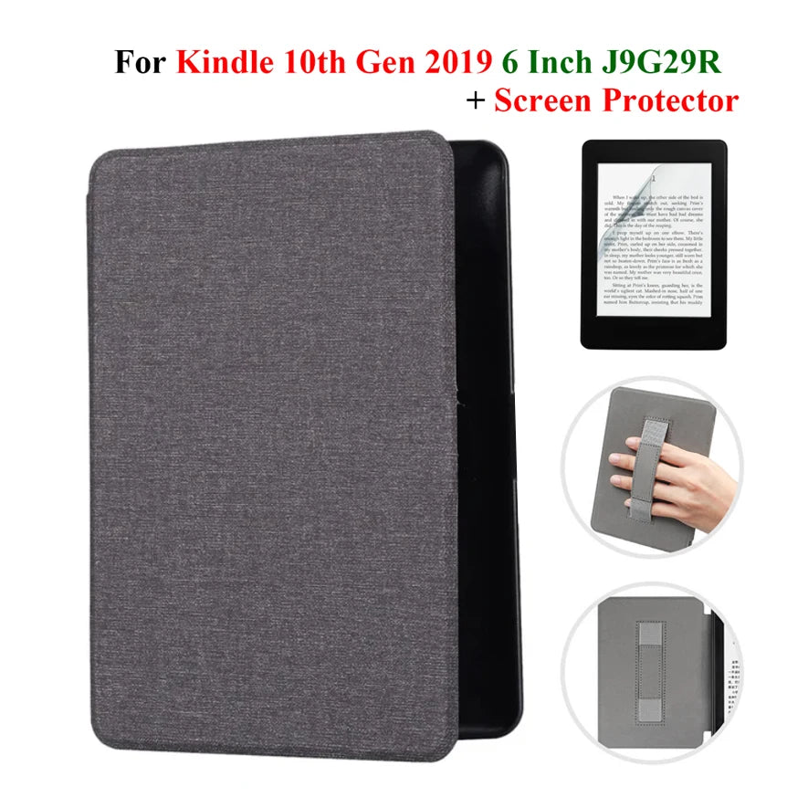 Hülle + Folie für Kindle 10. Gen 6 Zoll