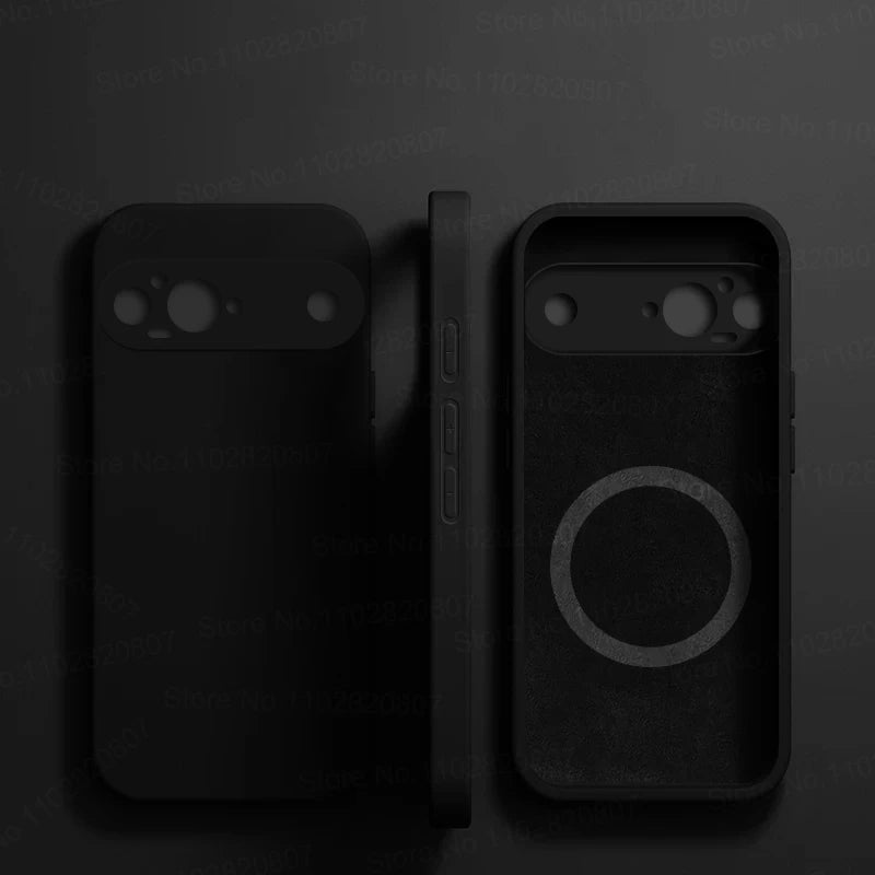 Luxus Flüssig-Silikon Magnethülle Pixel