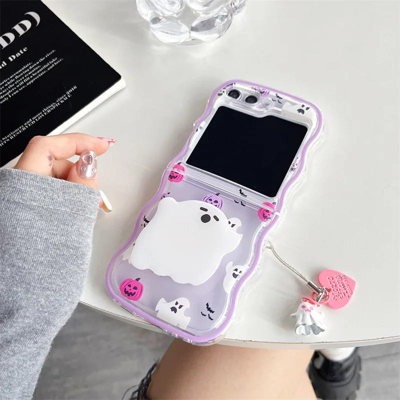 Halloween Ghost Phone Case for Galaxy Z Flip 7 6 5
