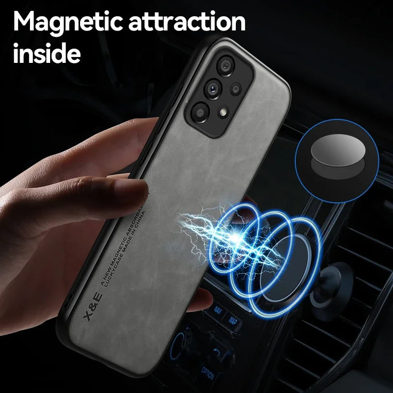 Magnetische Lederhülle für Samsung