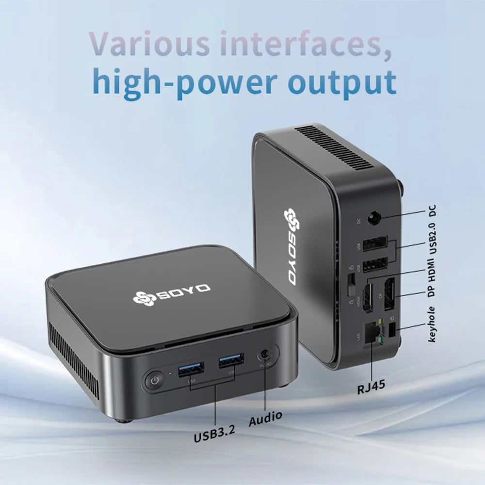 Kompakter Mini-PC Intel N150 16GB RAM 512GB SSD Win11
