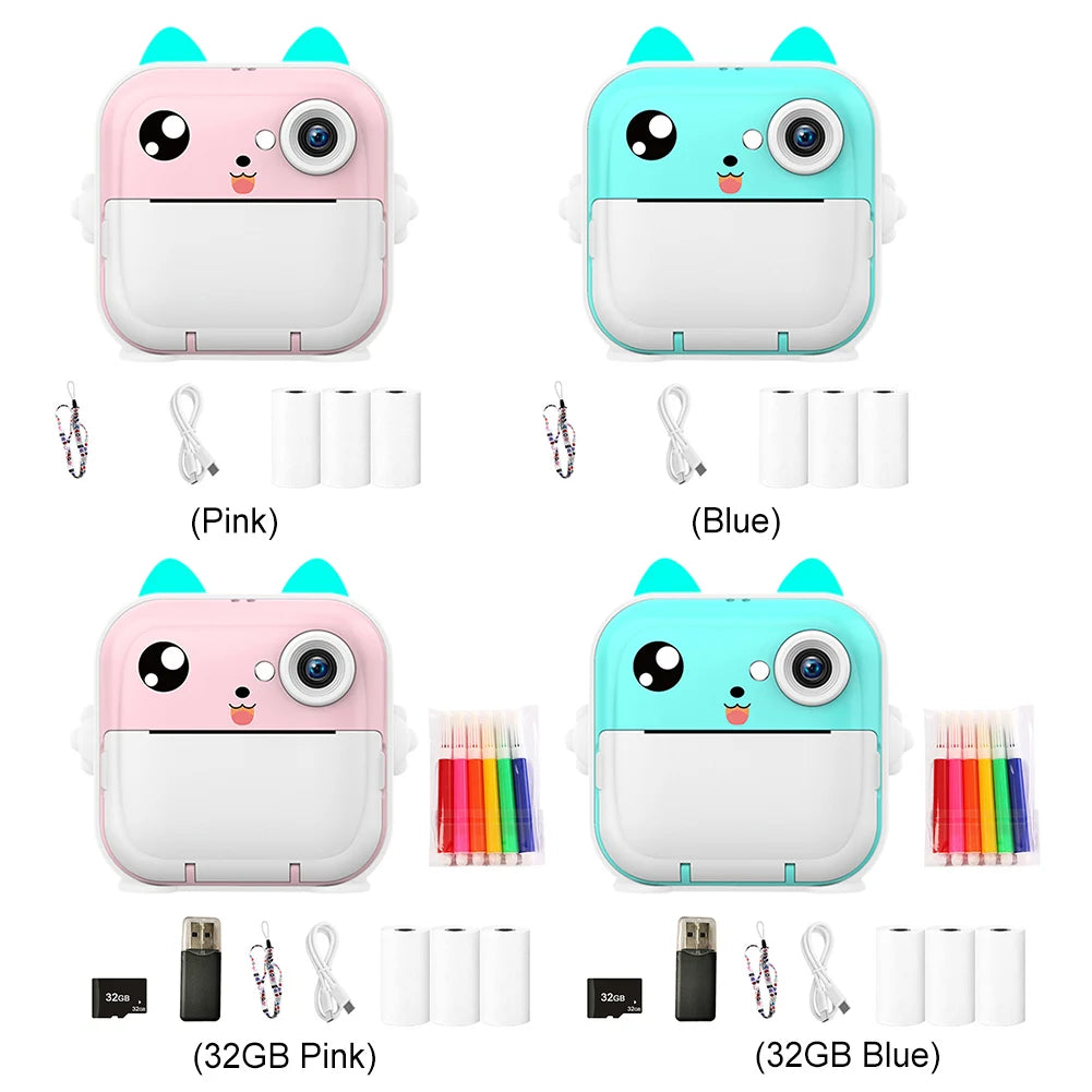 Tragbarer Mini Thermodrucker Bluetooth 200dpi USB