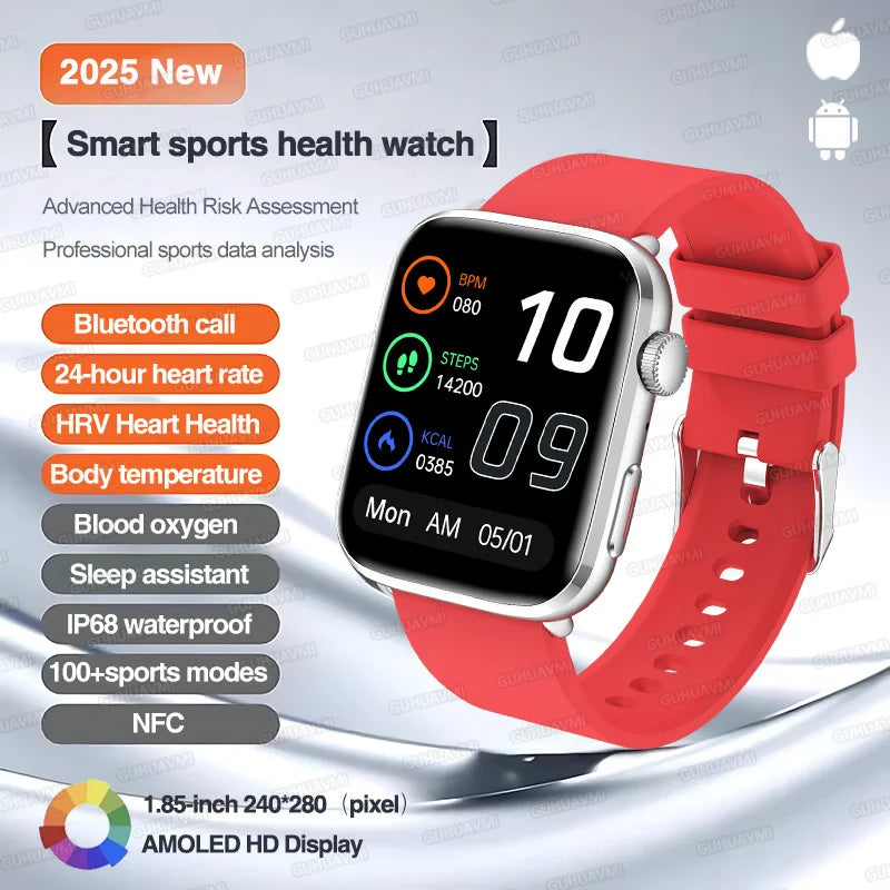 Classic Smartwatch 2025 Men Women GPS NFC AMOLED