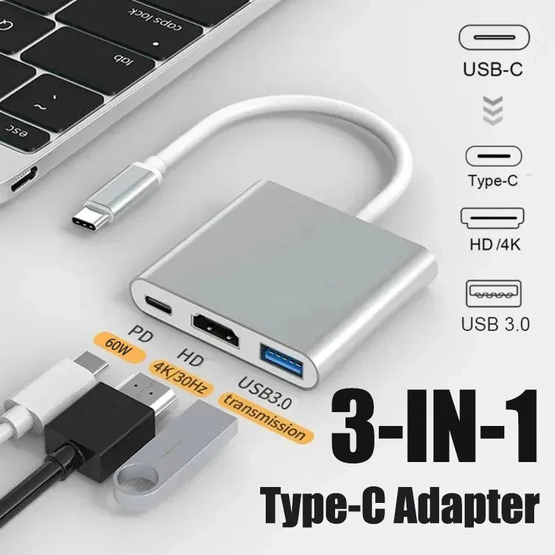 USB-C zu HDMI 3-in-1 Adapter Kabel