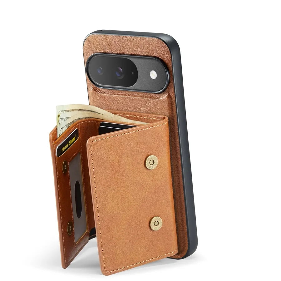 Magnetische Leder Wallet Hülle für Google Pixel 10