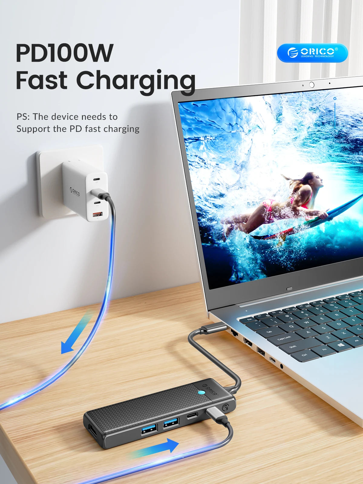 USB-C Dockingstation 4K 100W