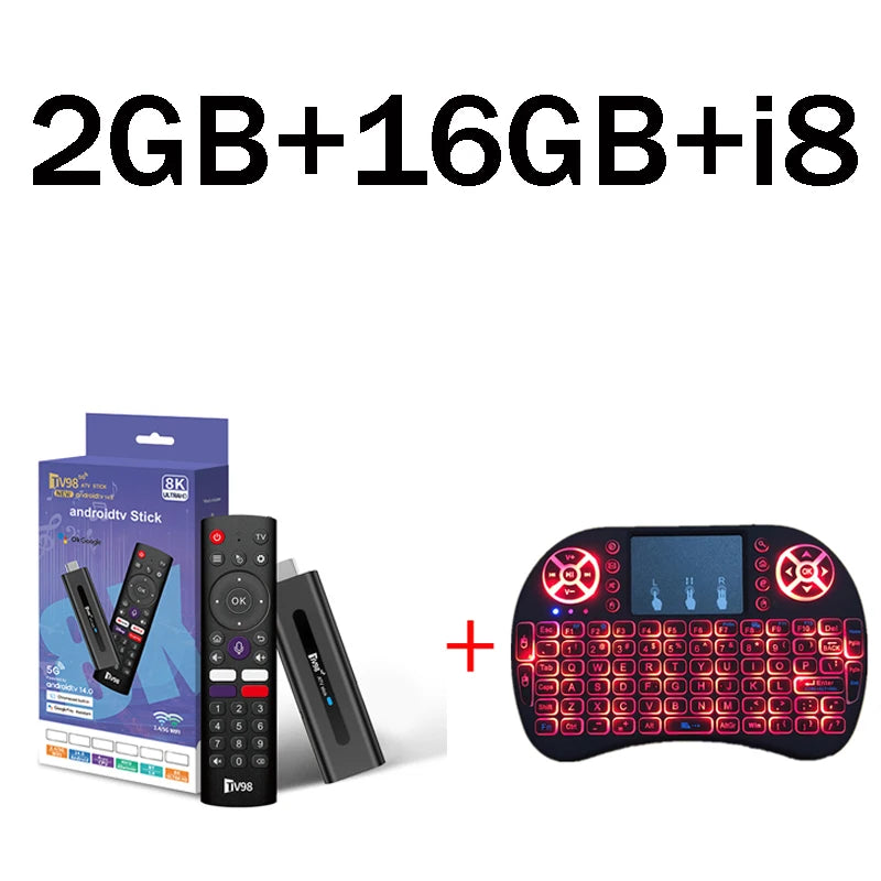 TV98 ATV Smart TV Stick 4K 8K Android 14
