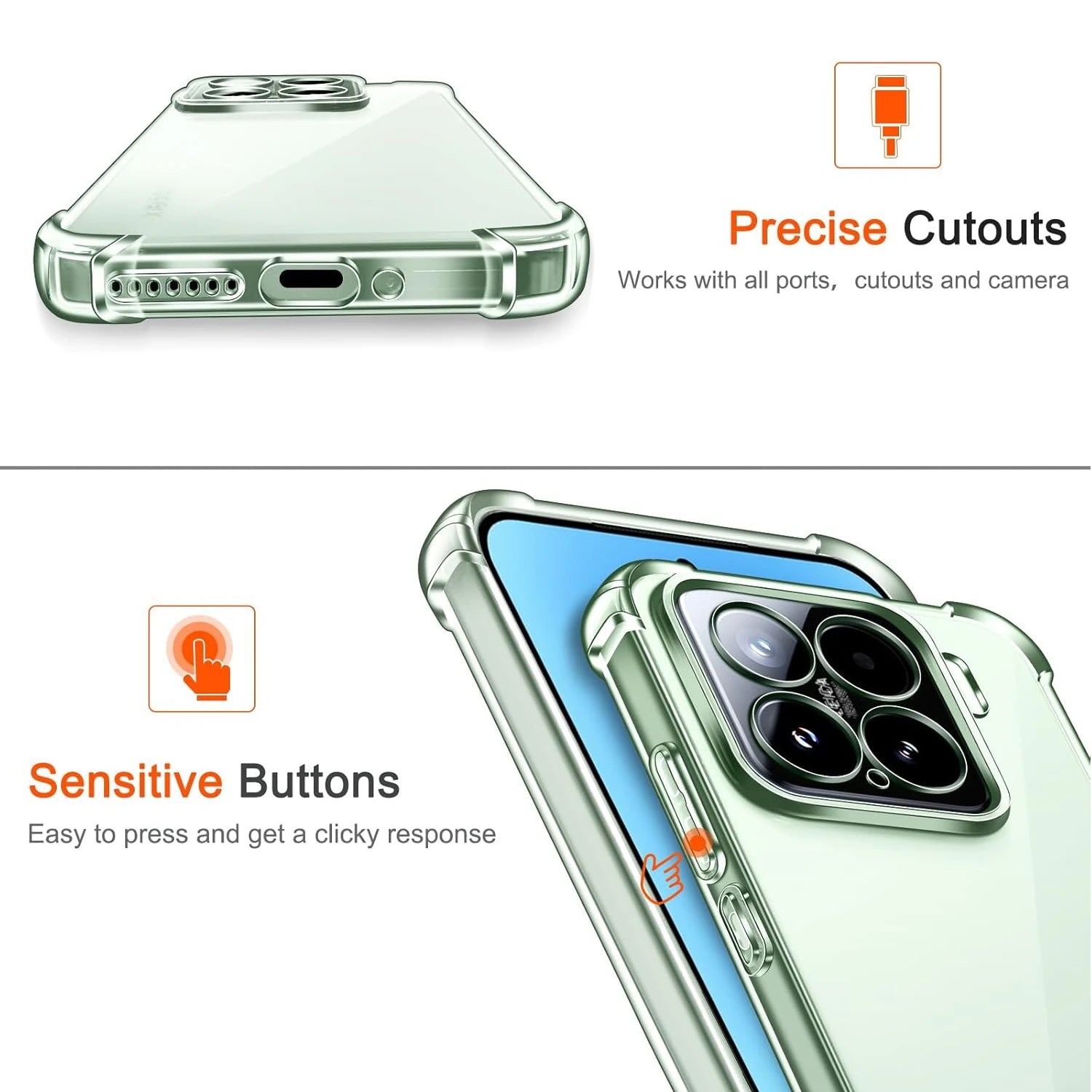 Transparente TPU-Hülle Xiaomi 15 5G Stoßfest