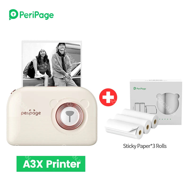 PeriPage A3X Mobile Thermal Printer for Photos & Labels