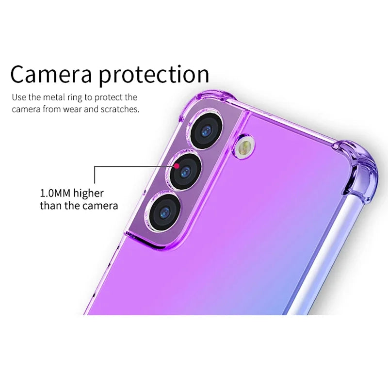 Gradient TPU Airbag Hülle für Samsung Galaxy S25