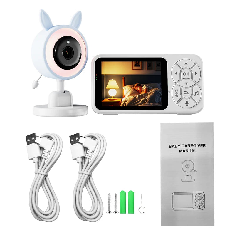 3.5 inch Baby Monitor RGB Night Light Night Vision