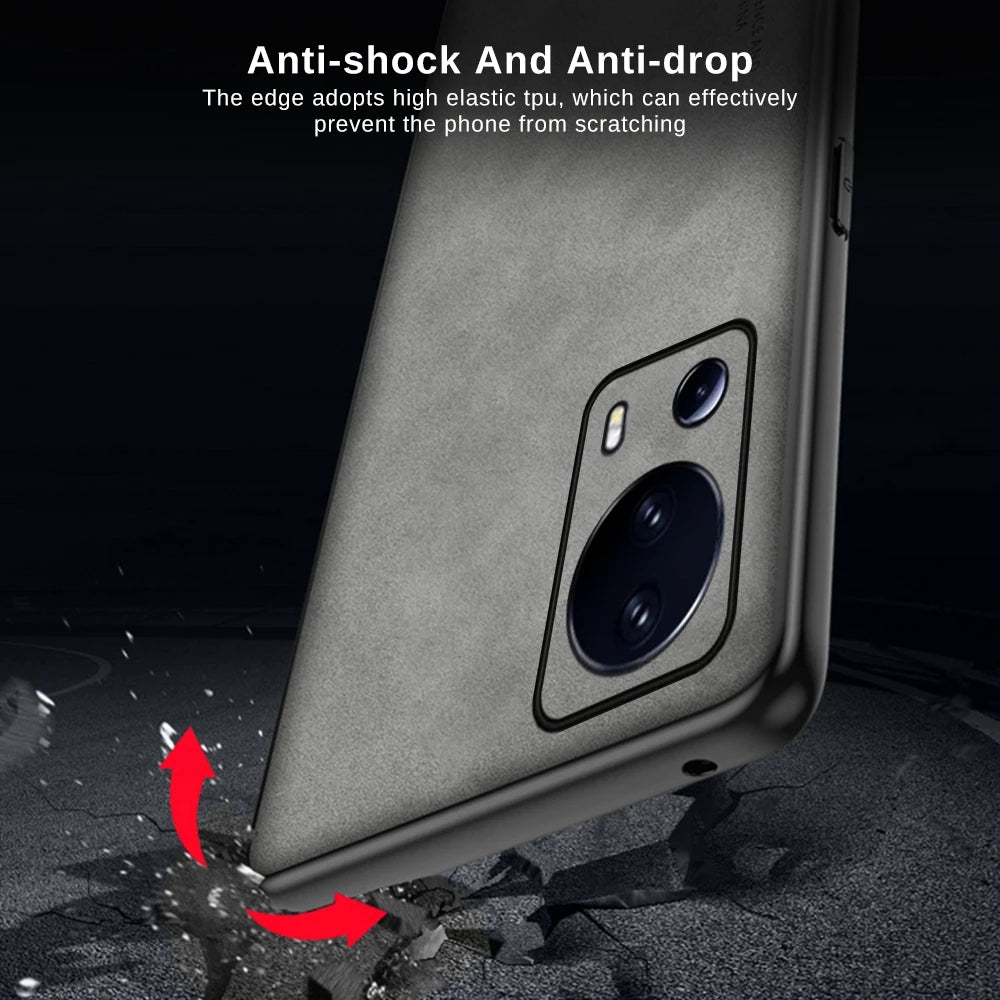 Lammfell Lederhülle für Xiaomi 13 Lite