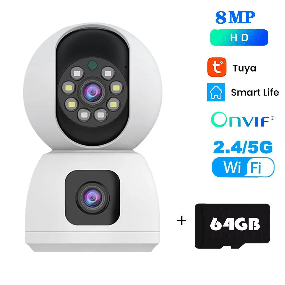 4K Dual-Objektiv WLAN-Kamera mit Auto-Tracking