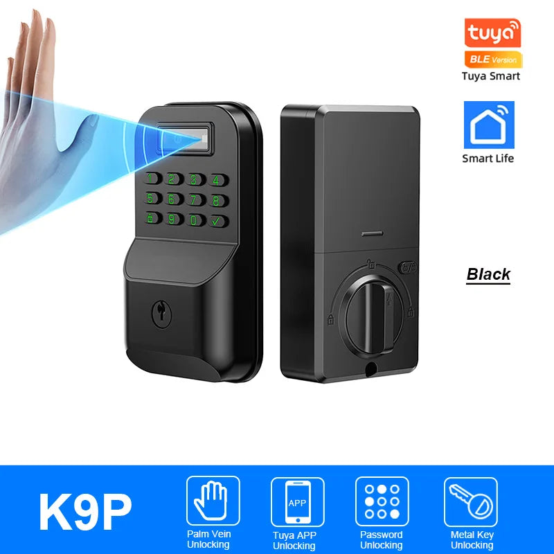 CDOK K9 Smart Türschloss mit Fingerabdruck & App