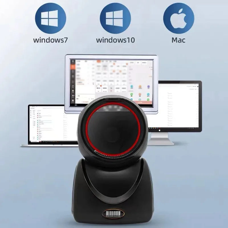 2D QR Barcode-Scanner USB Freihändig Desktopgerät