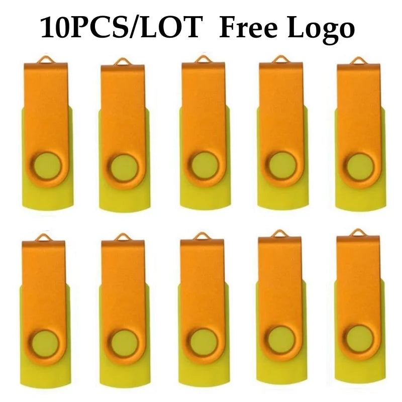 10 Stück USB 2.0 Stick 4–64GB mit Logo