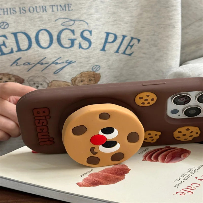 Niedliche 3D Handyhülle mit Ständer für iPhone 16