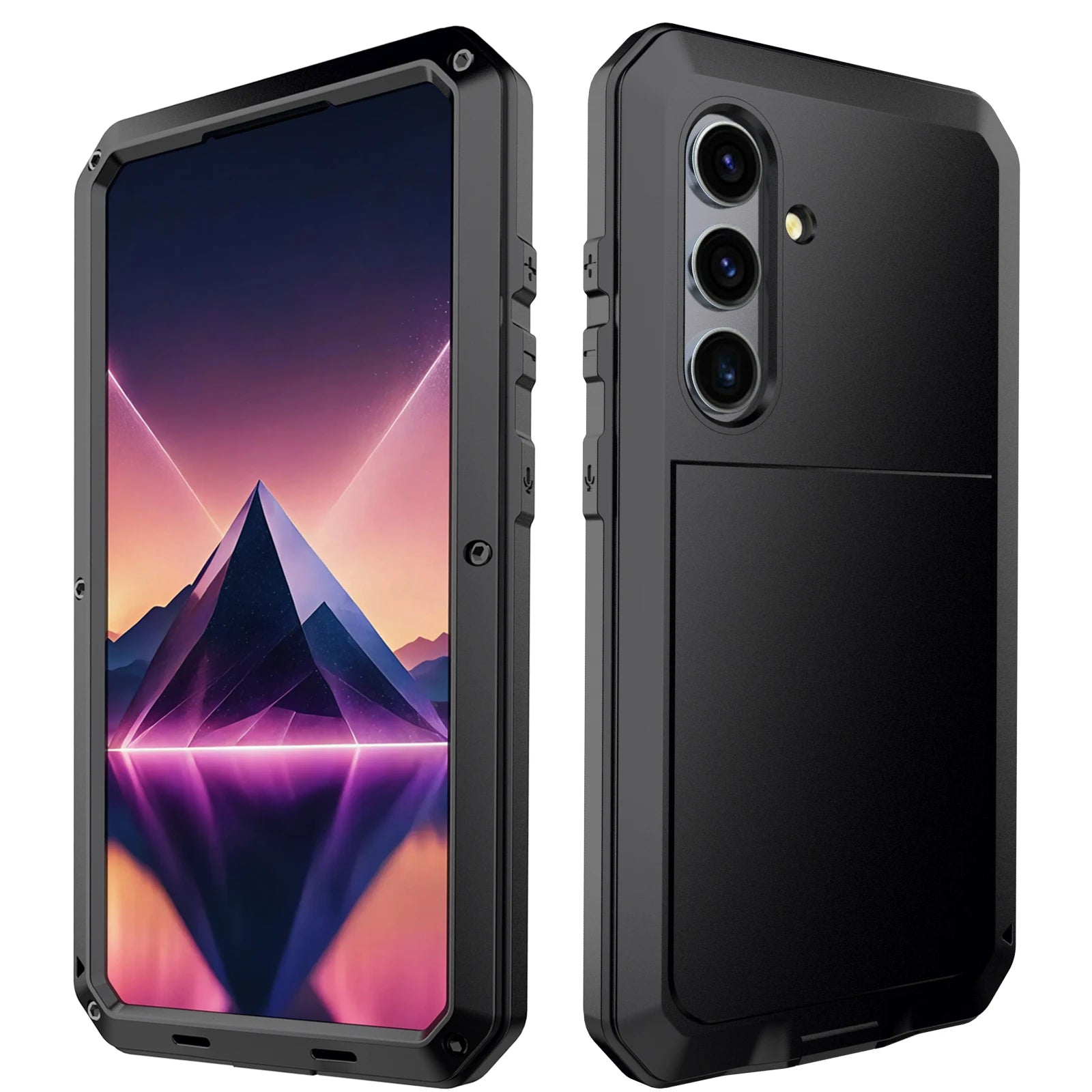 Luxus Metall Schutzhülle für Galaxy S25-S10 Note