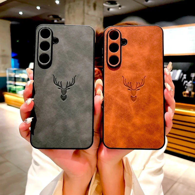 Retro Leder Handyhülle für Samsung Galaxy Modelle