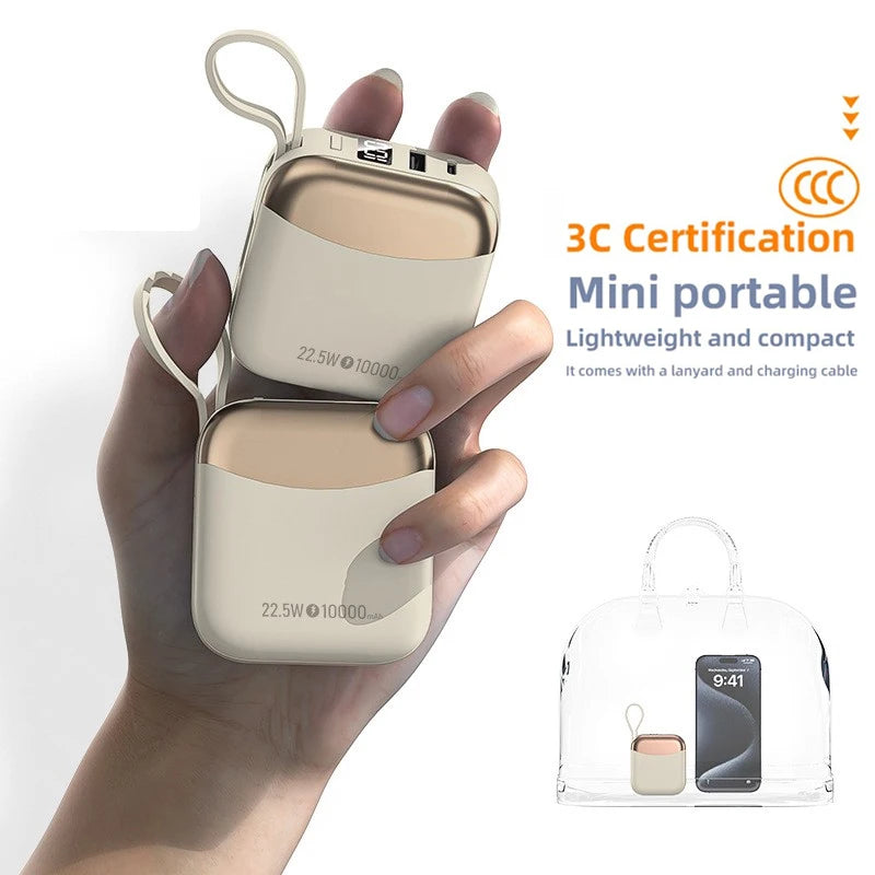 10000mAh Mini Schnelllade-Powerbank 66W