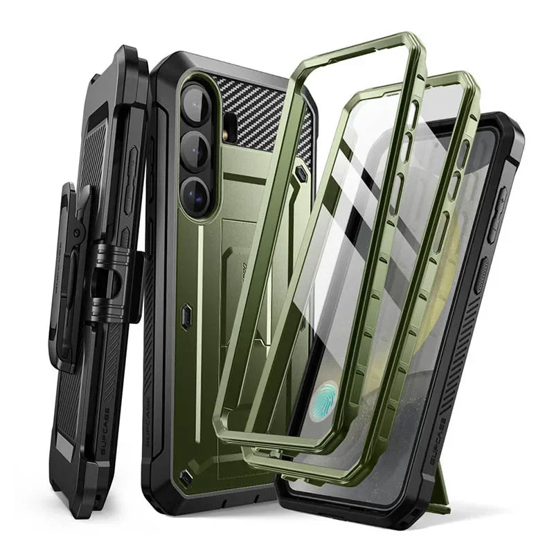 Military protective case with screen protector for Galaxy S25+