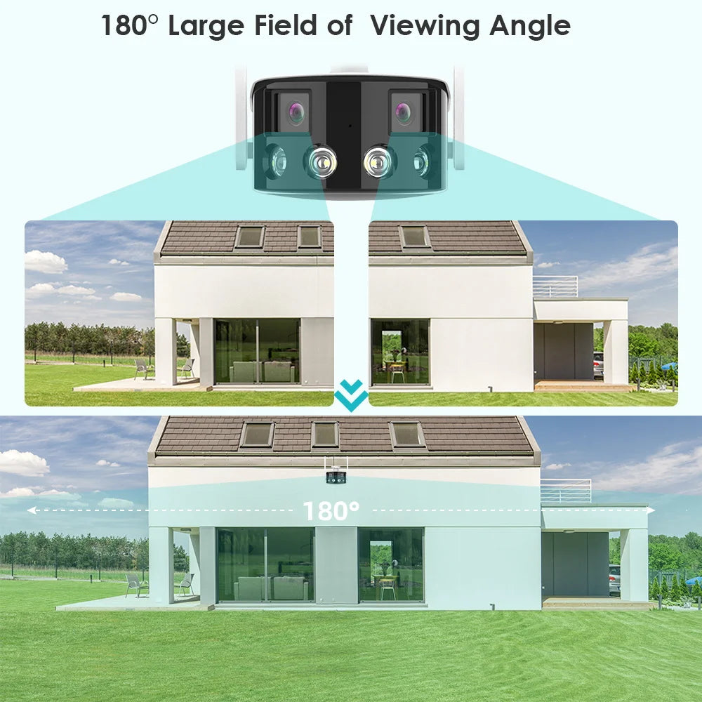 8MP 4K Dual-Lens Ultraweitwinkel IP Kamera mit AI