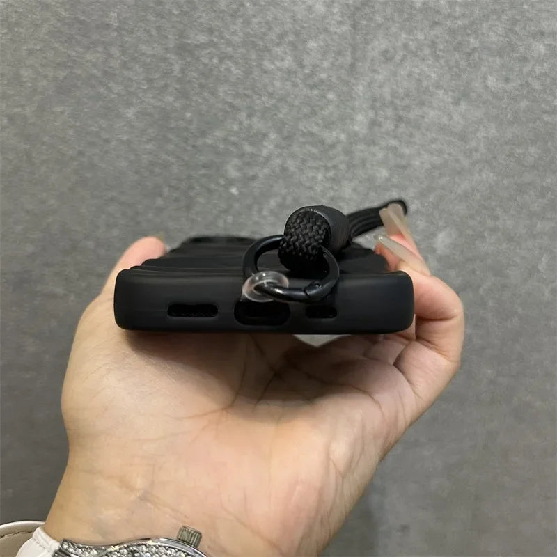 Modische Silikon Lanyard Hülle für iPhone 17 Pro