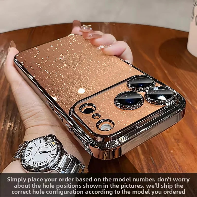 Transparente Glitzer-Schutz-Hülle für iPhone 17 Pro Max