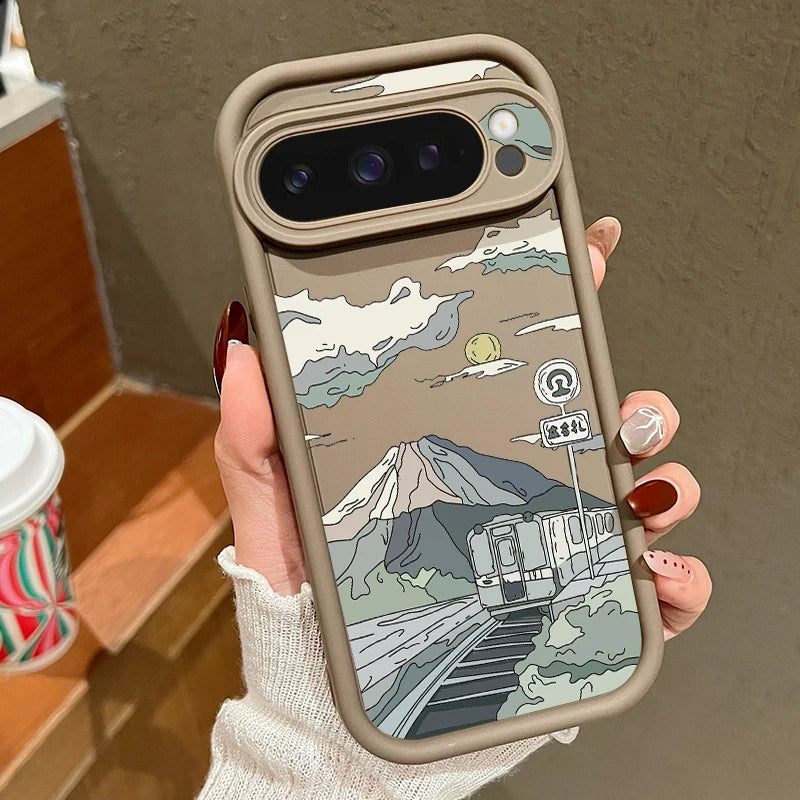 Landschaft TPU Hülle für Pixel 9/8/7