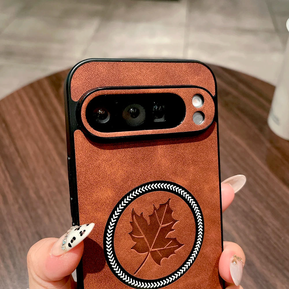 Luxus Kunstleder Hülle Pixel 9 8 Pro XL