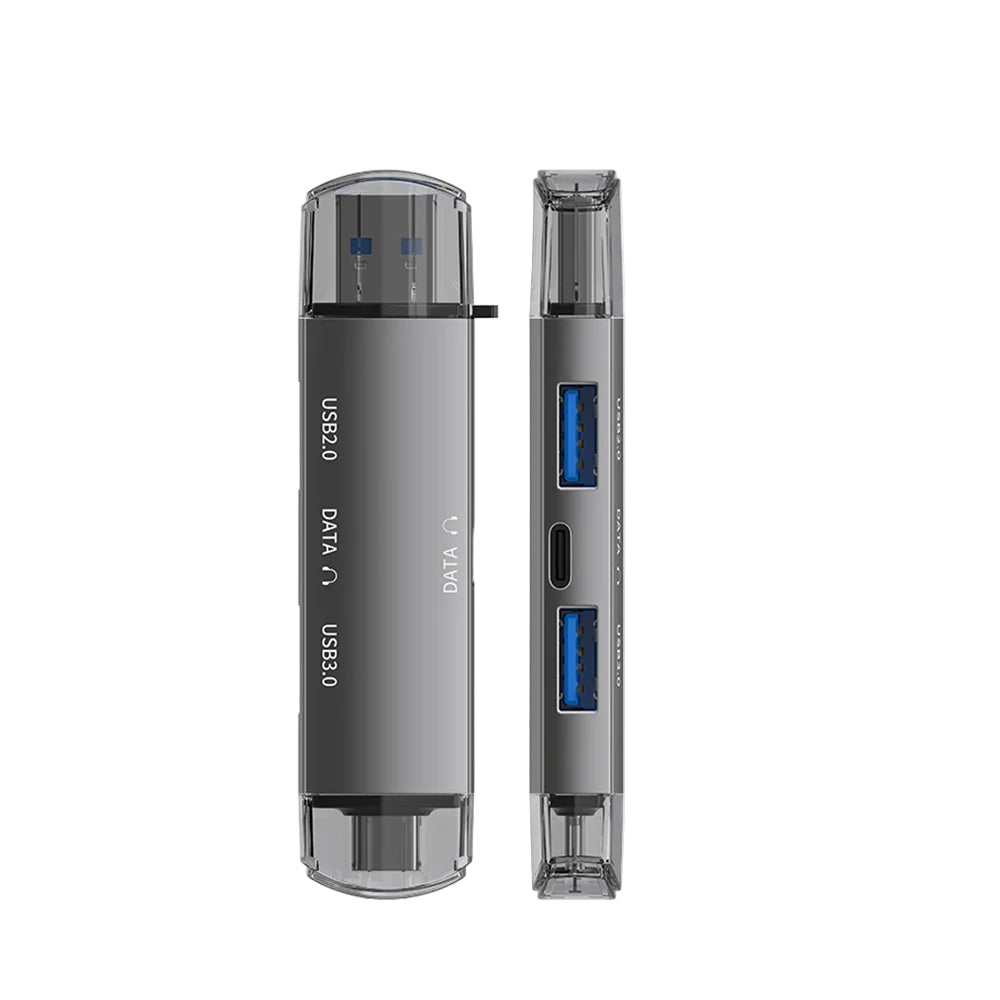 6-in-1 USB Typ-C Kartenleser Adapter für iPhone & PC